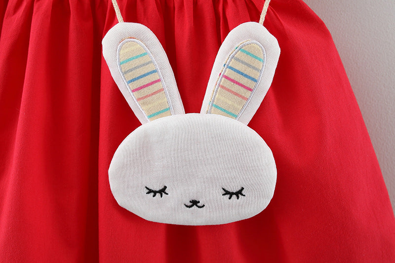 Wholesale Girls Summer Sleeveless Solid Color Dresses